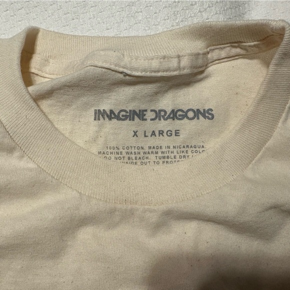 Imagine Dragons official Long sleeve Cream colored merch T-Shirt (new) - Picture 2 of 2